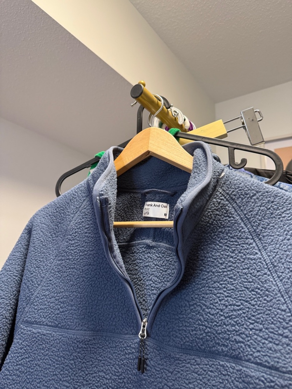 Frank and Oak 3/4 zip pullover